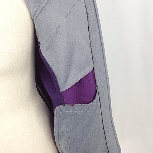 Free Tech Jacket Womens Size Medium 8/10 Purple Hooded Full Zip Fleece Lined - Picture 9 of 11